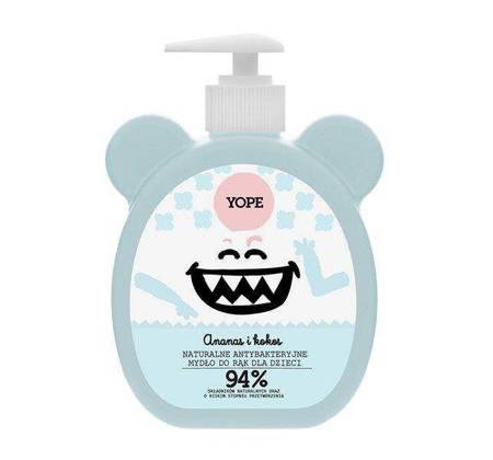 Yope Natural Antibacterial Hand Soap for Children with Pineapple and Coconut 400ml