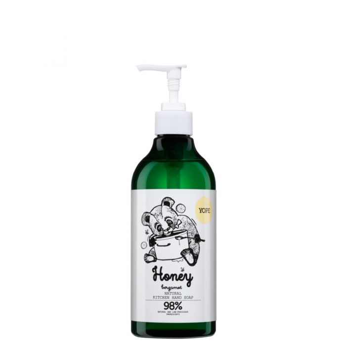 Yope Natural Liquid Kitchen Soap with Honey and Bergamot 500ml