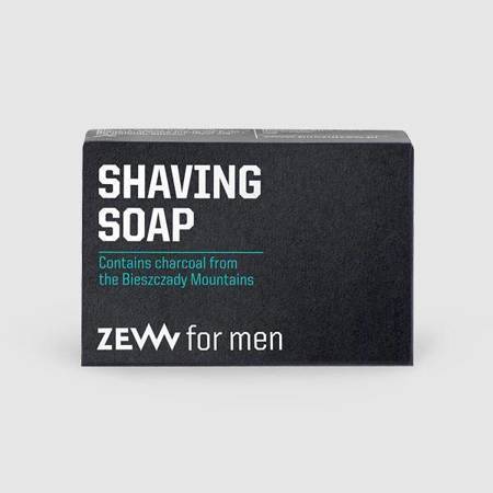 Zew for Men Natural Cleansing Shaving Soap with Charcoal from the Bieszczady Mountains 85ml