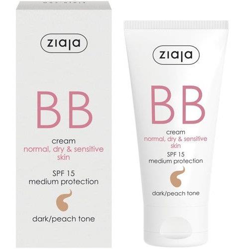 Ziaja BB Cream Correcting Imperfections for Dry Sensitive and Normal Skin SPF15 Dark Tone 50ml
