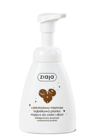 Ziaja Chocolate Mishmash Bubble Body and Hand Washing Foam with the smell of pralines 250ml 