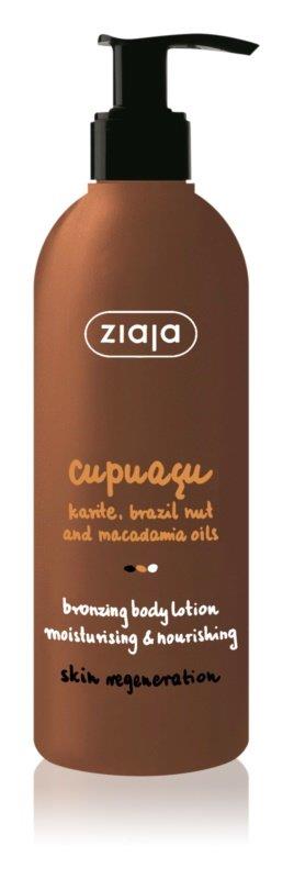 Ziaja Cupuacu Bronzing Moisturizing and Nourishing Body Milk Vegan 300ml