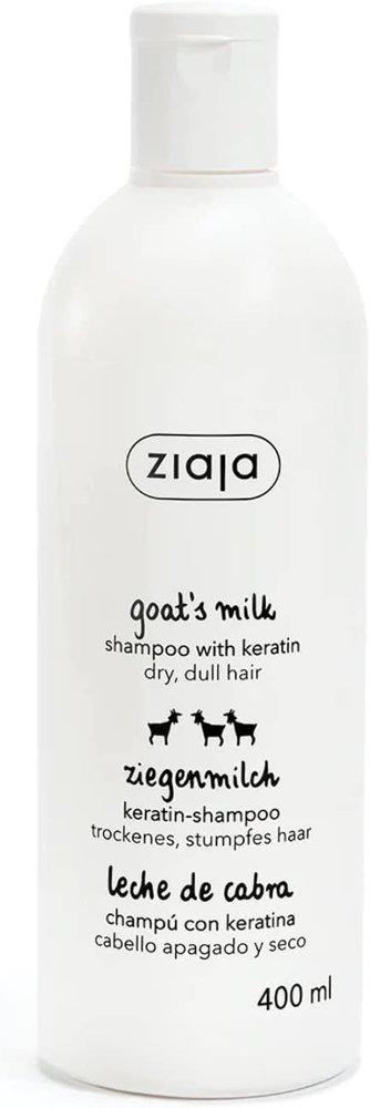 Ziaja Goat''s Milk Strengthening Shampoo with Keratin for Dry Dull Hair 400ml