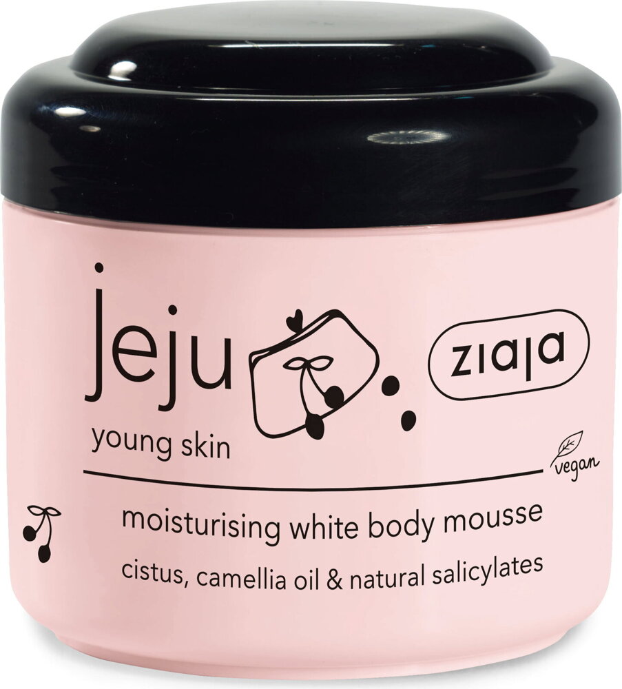 Ziaja Jeju Young Skin Actively Moisturizing White Body Mousse with a Note of Mango Coconut and Papaya 200ml