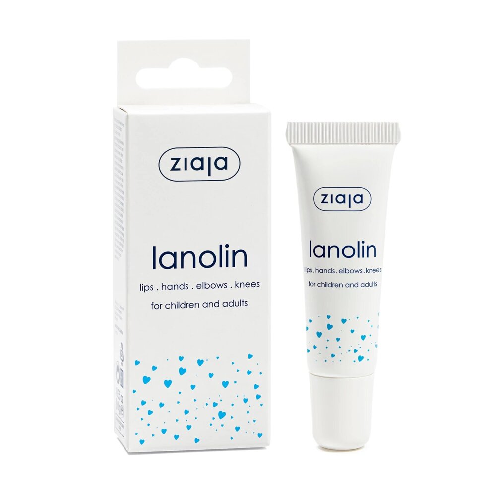 Ziaja Lanolin for Lips Hands Elbows and Knees 10g