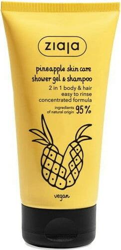 Ziaja Pineapple Skin Training Energizing Shower Gel and Shampoo 2in1 for Body and Hair 160ml