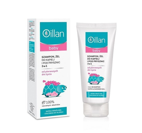 OILLAN BABY 3in1 SHAMPOO BATH & SHOWER GEL 200ml