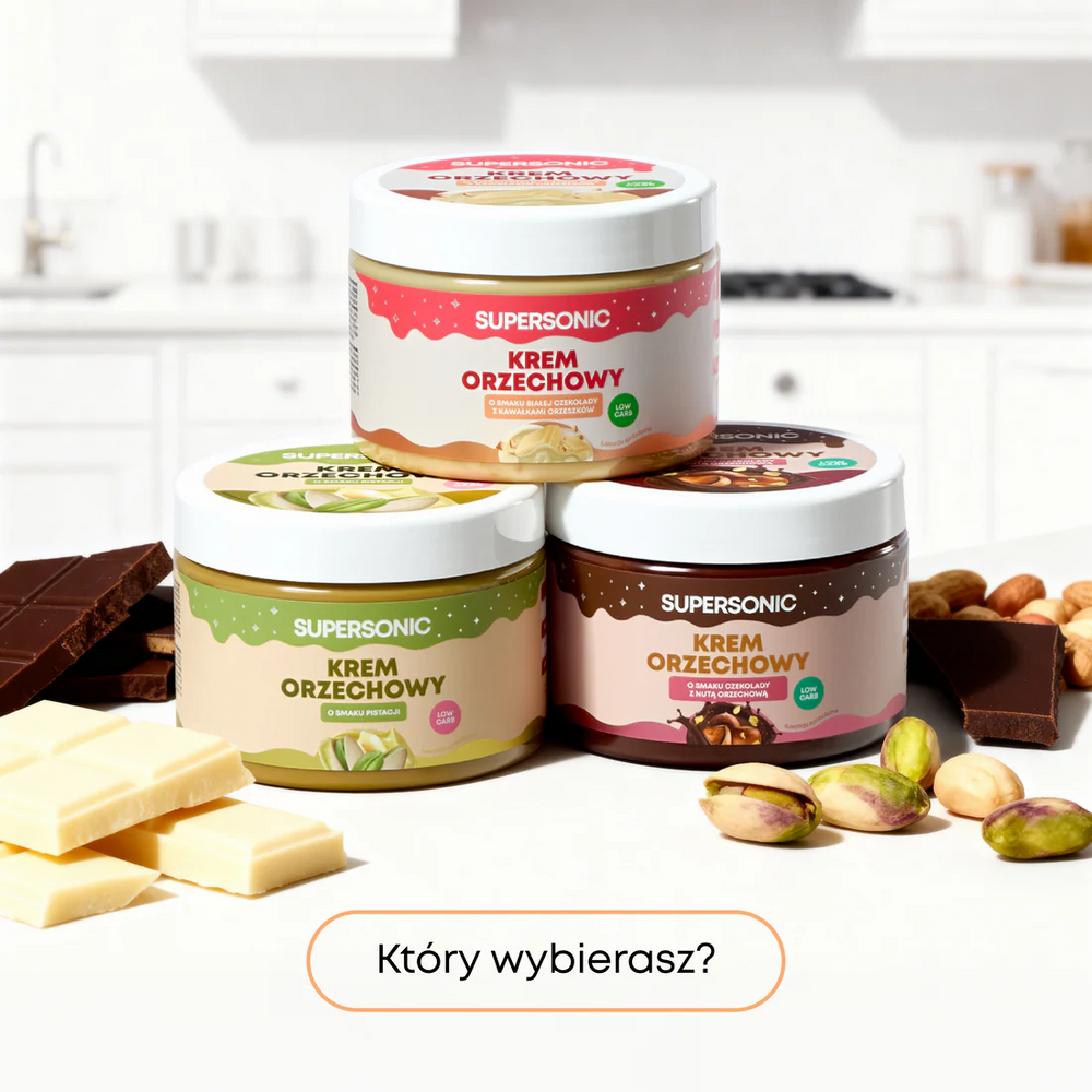 Supersonic Low-Carb Krem Orzechowy o Smaku Pistacji 280g