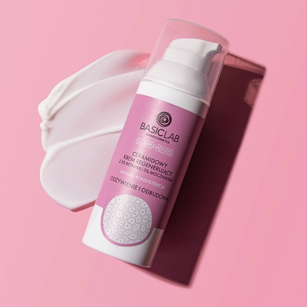 BasicLab Regenerujący Krem z Ceramidami 5% Betainą i 3% Mocznikiem 50ml