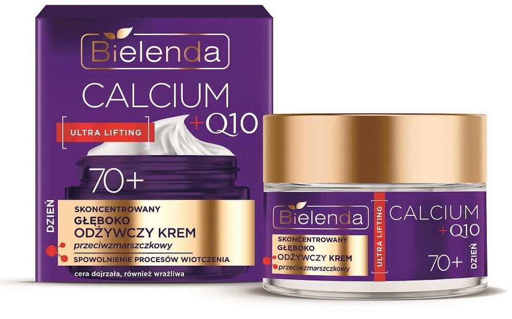 Bielenda Calcium + Q10 Głęboko Odżywczy Krem Przeciwzmarszczkowy 70+ 50ml