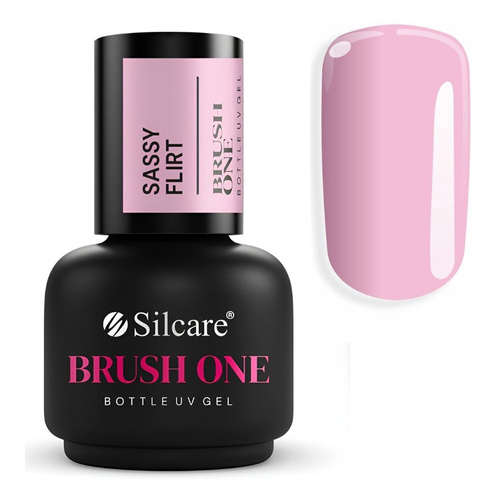 Silcare Brush One Bottle Gel Builder Nail Gel Sassy Flirt 15g