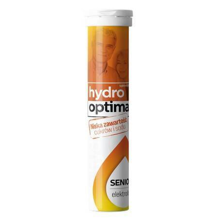 Aflofarm HydroOptima Senior Elektrolity 20 Tabletek Musujących Best Before 30.06.26