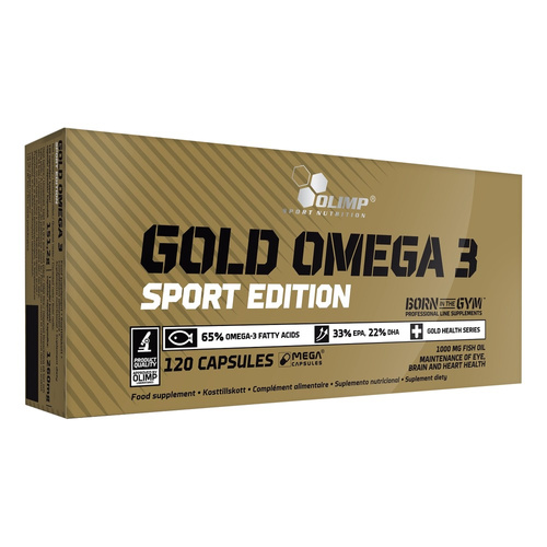 Olimp Gold Omega 3 Sport Edition Fish Oil for Heart and Brain 120 Capsules