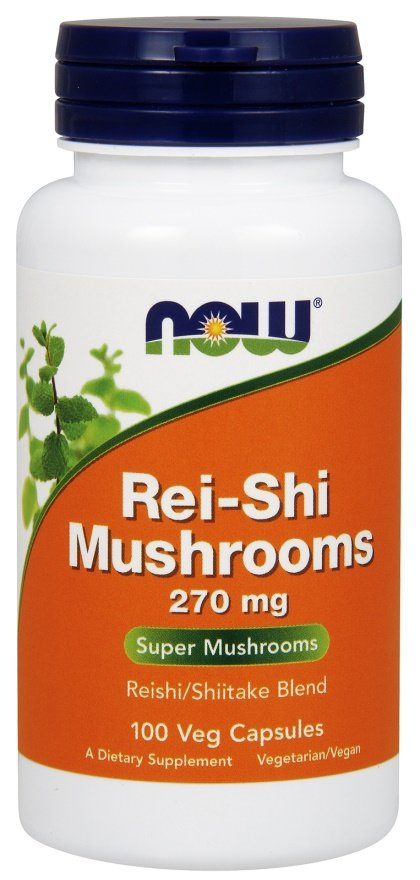 Now Foods Rei-Shi Mushrooms 270mg Health Support 100 Capsules