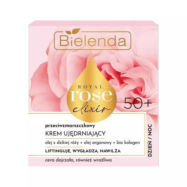 Bielenda Royal Rose Elixir Przeciwzmarszczkowy Krem Ujędrniający 50+ 50ml