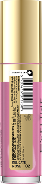 Eveline Wonder Match Nawilżający Olejek do Ust 02 Delicate Rose 5ml