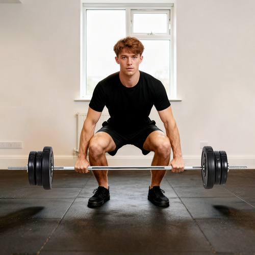 HOMCOM Dumbbell and Barbell Set with 65kg Adjustable Barbell Weights Set, for Home Gym - Black