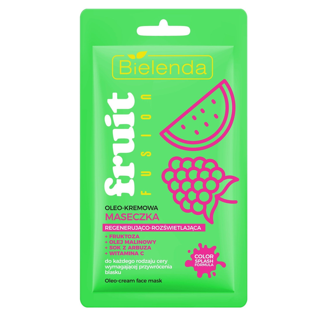 Bielenda Fruit Fusion Regenerująco-Rozświetlająca Maseczka Oleo-Krem 8g