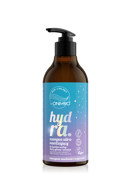 OnlyBio Hair in Balance Hydra Ultra-Moisturizing Shampoo for Very Dry Scalp and Hair 400ml