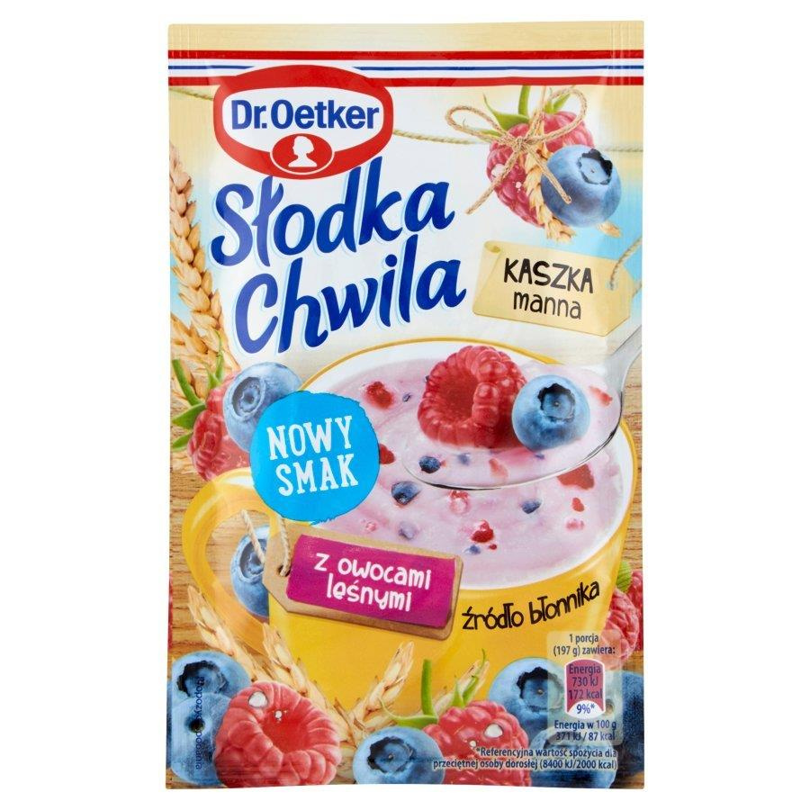 Dr. Oetker Słodka Chwila Kaszka Manna z Owocami Leśnymi 47,5g