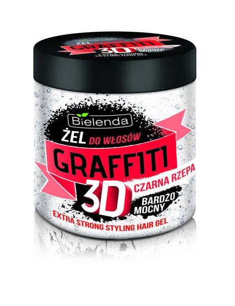 Bielenda Graffiti 3D Hair Styling Gel with Black Turnip Very Strong 250ml