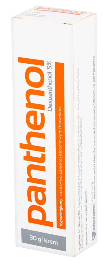 Aflofarm Panthenol Krem Łagodzący na Podrażnienia i Oparzenia 30g