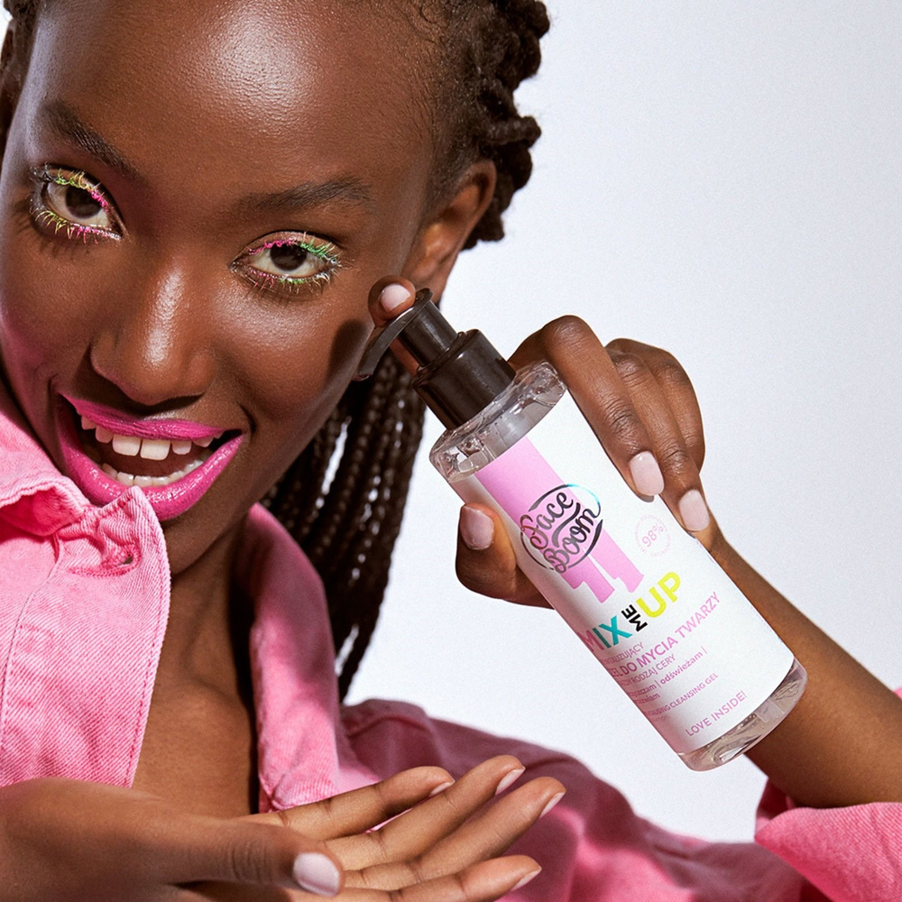 FaceBoom Mix Me Up Revitalizing Face Wash Gel for All Skin Types Vegan 195g