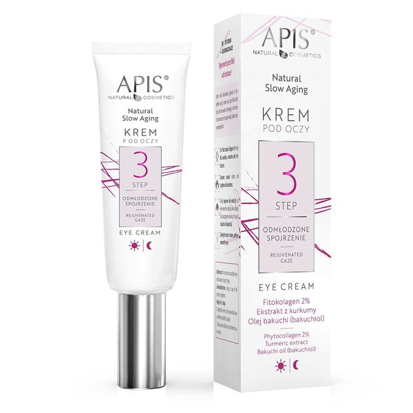 Apis Natural Slow Aging Step 3 Eye Cream Rejuvenating Look 15ml