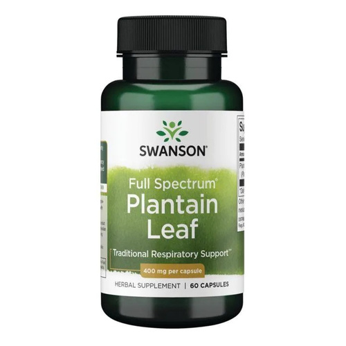 Swanson Full Spectrum Plantain Leaf, 400mg - 60 caps