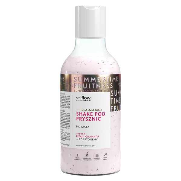 So!Flow Wygładzający Shake pod Prysznic Pitaja Granat z Adaptogenami 400ml