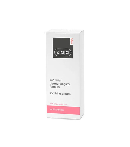 Ziaja Med Soothing Treatment Cream Reducing Rosacea SPF6 50ml