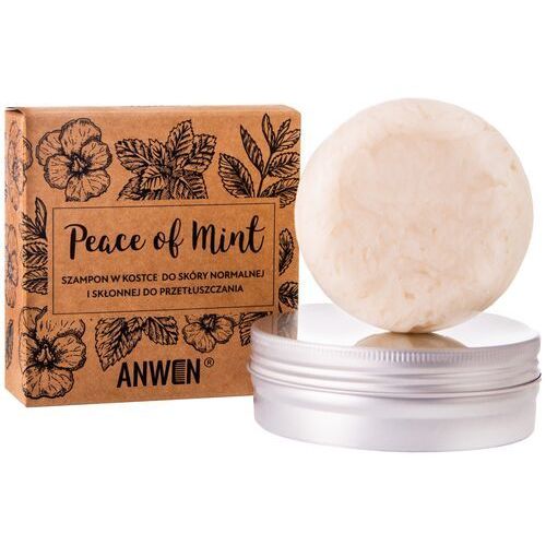 Anwen Peace of Mint Szampon w Kostce do Skóry Normalnej i Skłonnej do Przetłuszczania 75g 