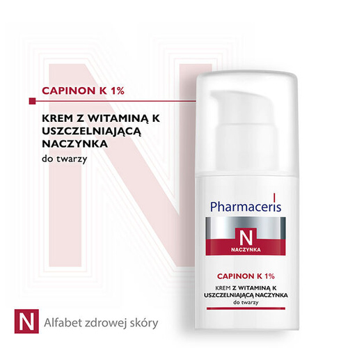 Pharmaceris N Capinion Cream with Vitamin K Sealing Capillaries 1% 30ml 
