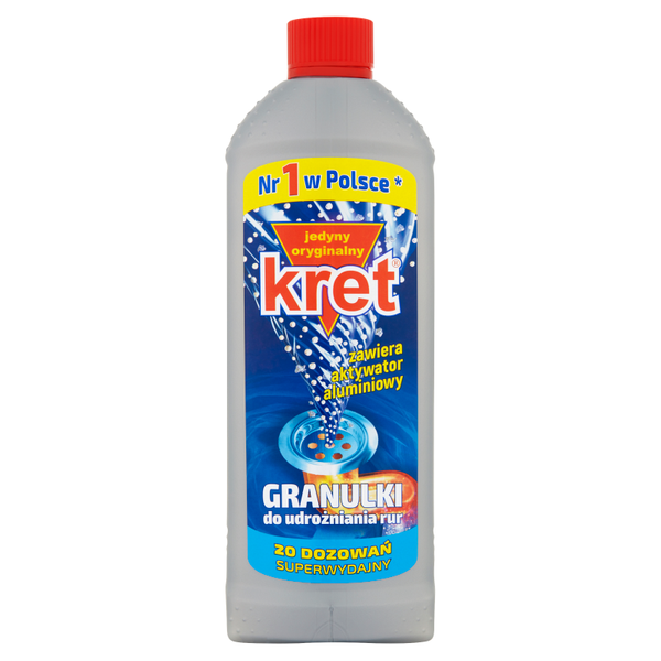 Kret Granules for Clogged Pipes and Siphon Contains Aluminium Activator 800g