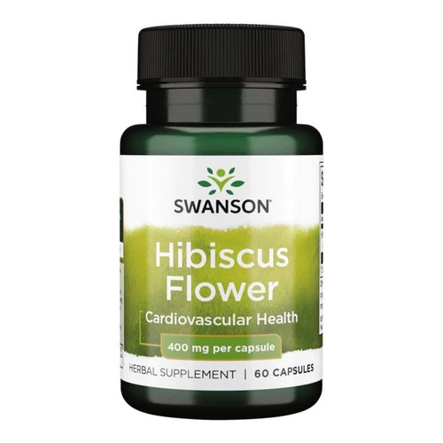 Swanson Hibiscus Flower, 400mg - 60 caps