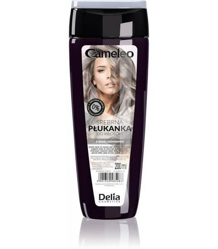 Delia Cameleo Srebrna Płukanka do Włosów z Wodą Jaśminową Niweluje Żółty Odcień 200ml