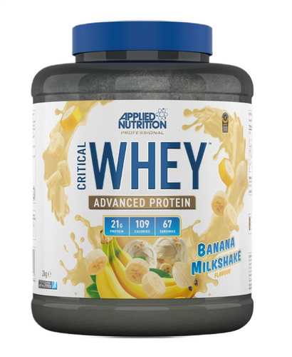 Applied Nutrition Critical Whey Białko Koktajl Bananowy na Wzrost i Regenerację Mięśni 2000g