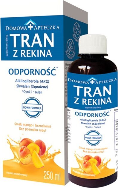 Domowa Apteczka Shark Liver Oil for Immunity with Mango Flavor for Kids and Adults 250ml