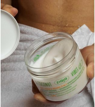 Ziaja Coconut Vibes Smoothing and Exfoliating 2in1 Peeling and Body Mousse 270ml