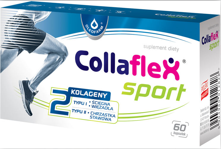 Collaflex Sport 60 Kapsułek Wspomaga Kondycję Stawów Uzupełnia Niedobór Kolagenu