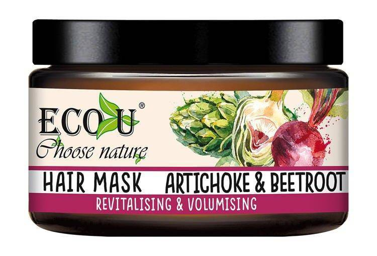 Eco U Beetroot and Artichoke Revitalising and Volumising Hair Mask 250ml