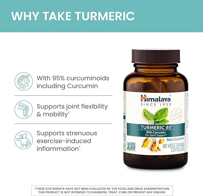 Himalaya Turmeric 95 with Curcumin  60 Capsules