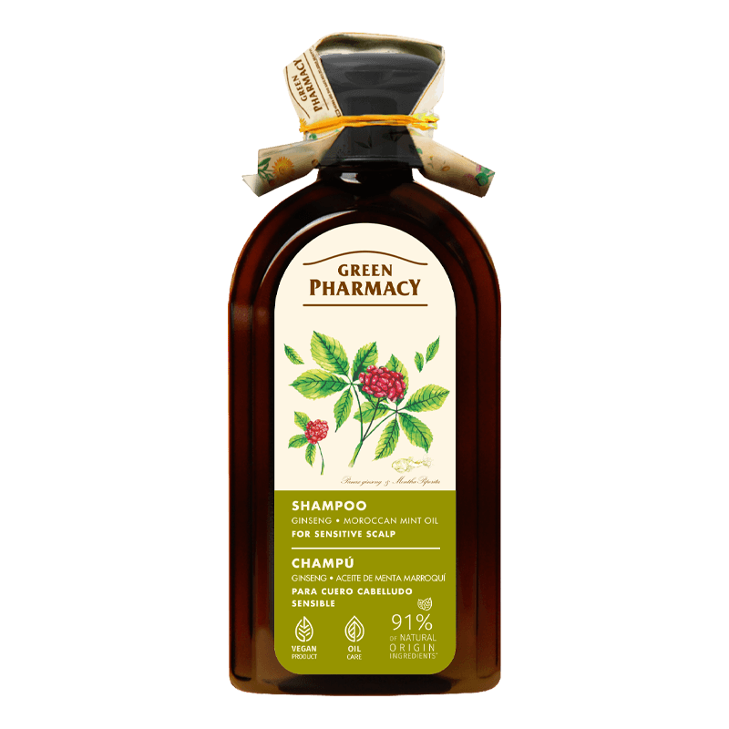 Green Pharmacy Shampoo for Oily Scalp and Dry Ends with Ginseng 350ml