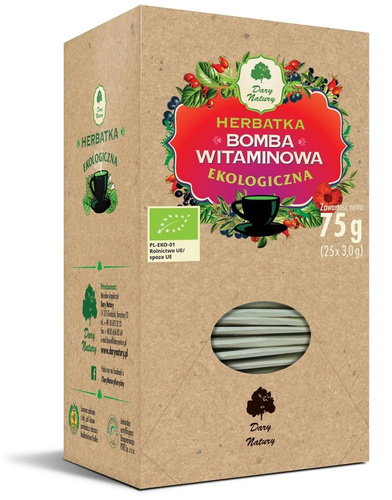 Dary Natury Organic Vitamin Bomb Tea with Vitamins and Mineral Ingredients 75g