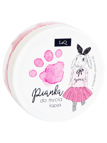 LaQ Różowa Pianka Oczyszczająca 3w1 do Mycia Łapek 50ml