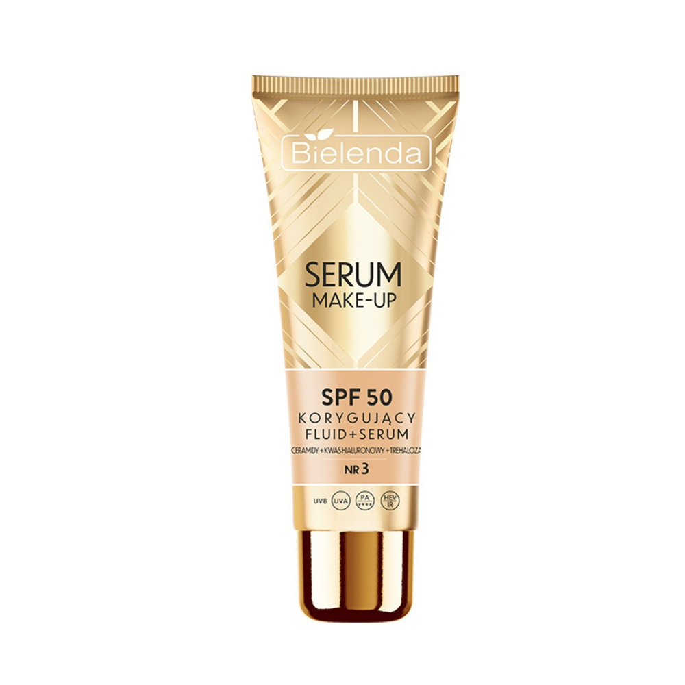 Bielenda Serum Make-Up Correcting Fluid and Serum SPF50 No. 3 Sunny Beige 30g