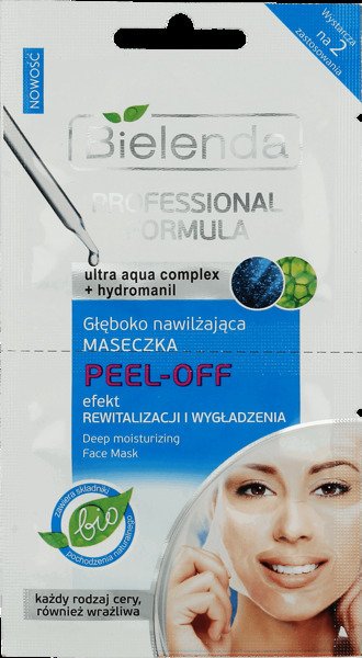Bielenda Professional Deeply Moisturizing Formula Peel-Off Mask 2x5g