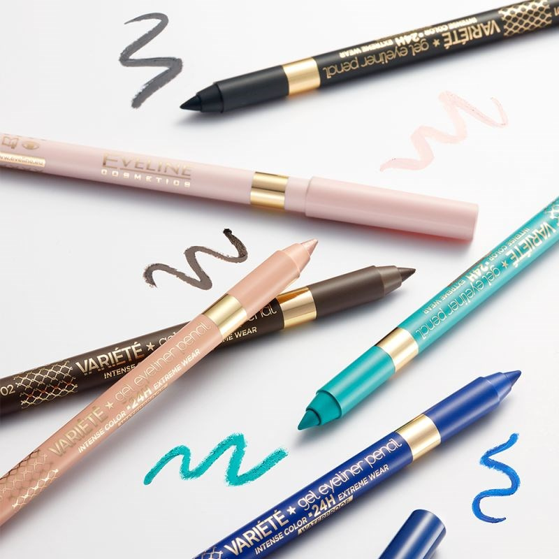 Eveline Variete Waterproof Gel Eyeliner Pencil No 07 Lavender 1 Piece