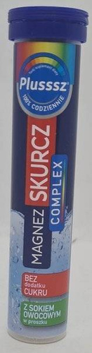 Plusssz 100 Magnez Skurcz Complex Tabletki Musujące 20szt