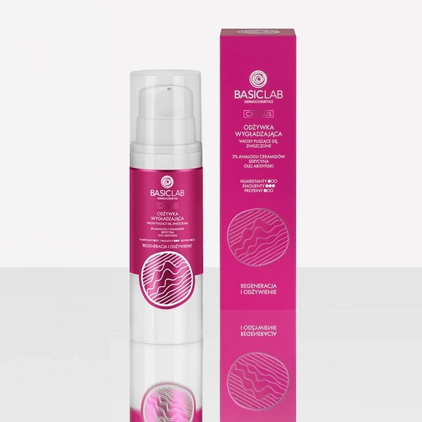 BasicLab Capillus Odżywka Wygładzająca do Włosów Puszczących się 250ml